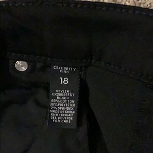 Celebrity Pink Shorts - Black stretch jean short Celebrity Pink Shorts - Black stretch jean short